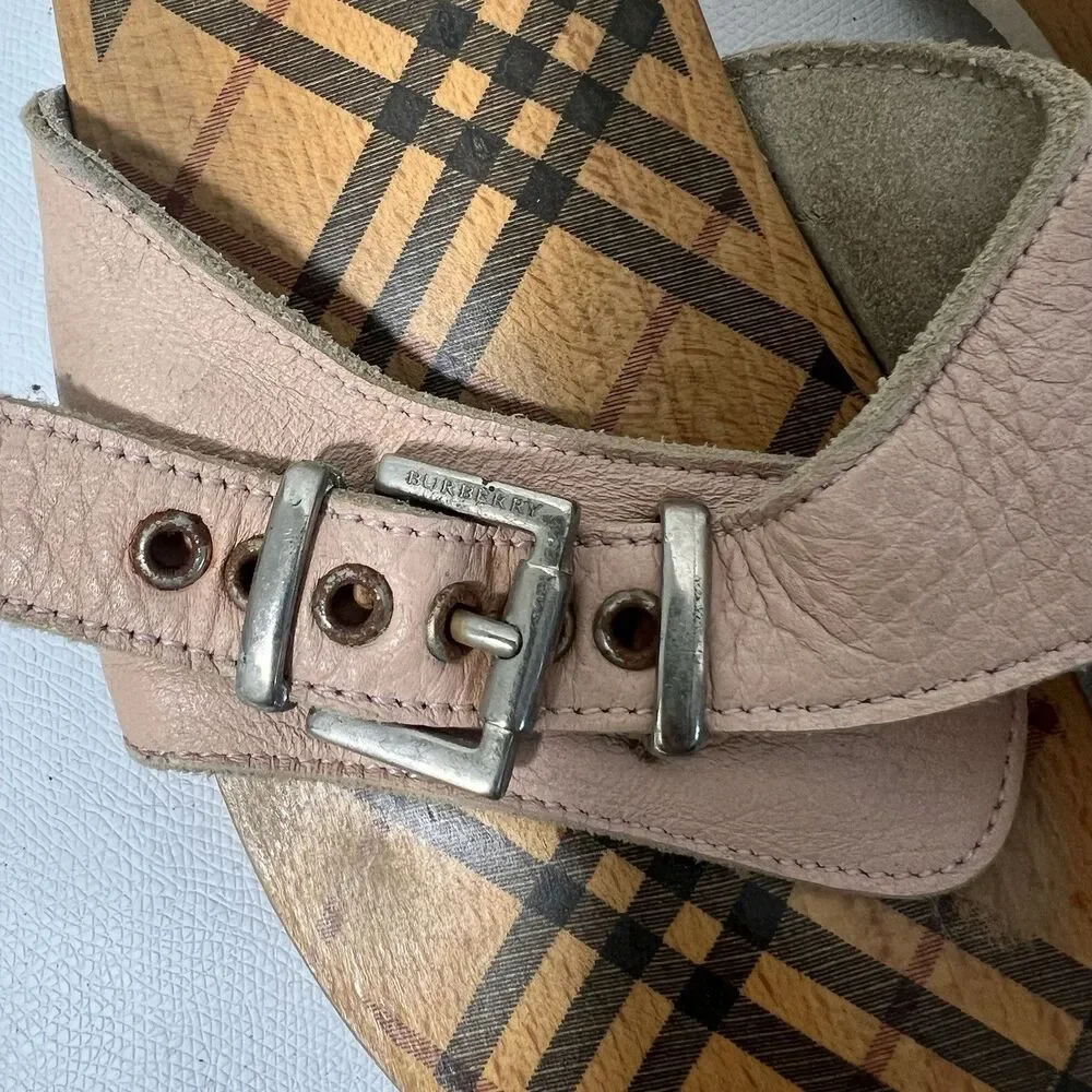 Burberry clog sandals